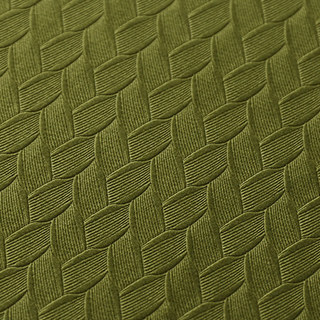 Scandinavian Basketweave Textured Olive Green Velvet Blackout Curtain Drapes 10