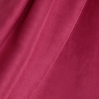 Velvety Faux Suede Magenta Hot Pink Curtain