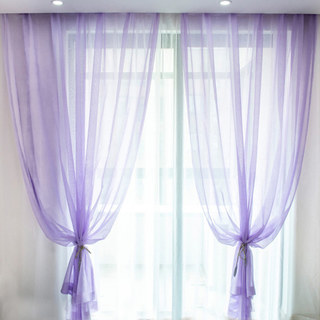 Luxe Lavender Purple Sheer Curtain