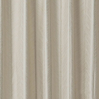 New Look Luxury Art Deco Herringbone Beige Cream Curtain 6