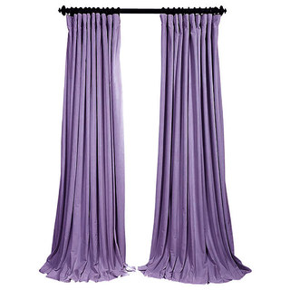 Velvet Microfiber Purple Lavender Curtain 2