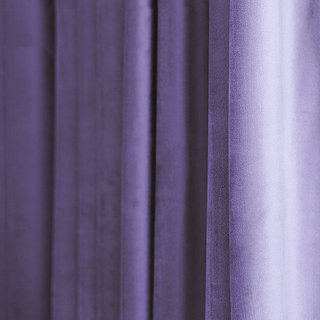 Velvet Microfiber Purple Lavender Curtain 4