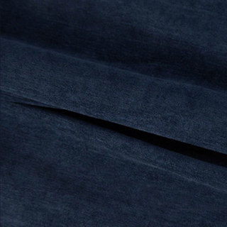 Exquisite Matte Luxury Midnight Navy Blue Chenille Curtain Drapes 6