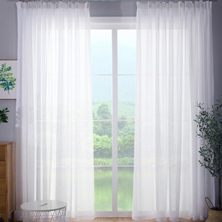 Smarties Brilliant White Soft Sheer Curtain