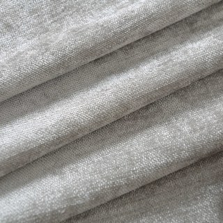 Luxury Silver Gray Chenille Curtain Drapes 10