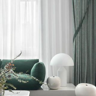 Metallic Fantasy Subtle Textured Striped Shimmering Duck Egg Sage Green Curtain 2