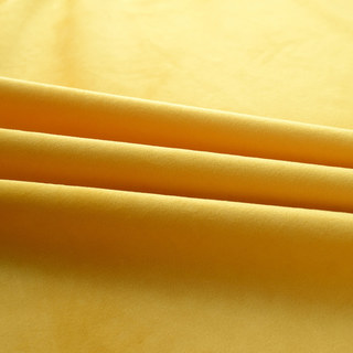 Microfiber Yellow Velvet Curtain Drapes 5