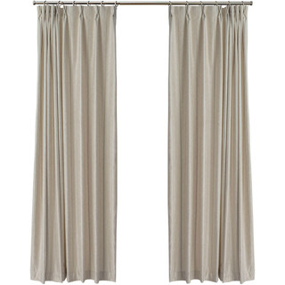 New Look Luxury Art Deco Herringbone Beige Cream & Rose Gold Sparkle Curtain Drapes 12