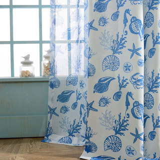 Seaside Spirit Blue Nautical Curtains 4