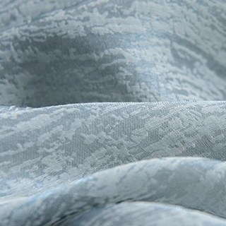 Silk Waterfall Gray Blue Striped Chiffon Sheer Curtain 6