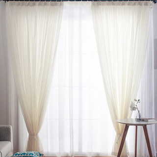 Smarties Cream Soft Sheer Curtain