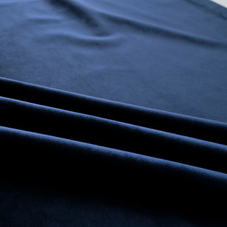 Velvet Microfiber Navy Blue Curtain Drapes