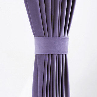 Velvet Microfiber Purple Lavender Curtain 3