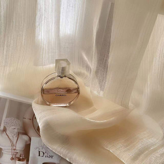 Paris Cascade Shimmering Striped Champagne Sheer Curtain 6