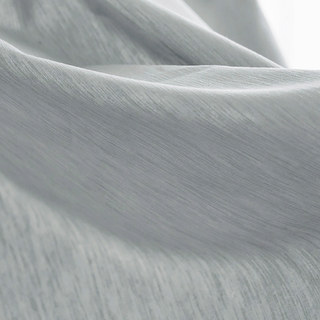 Tuscan Sun Ash Grey Textured Striped Heavy Semi Sheer Curtain 2