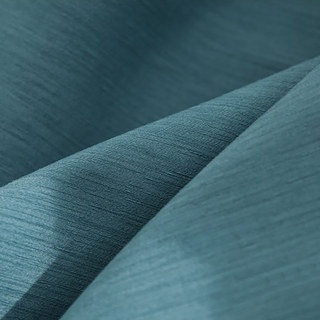 Tuscan Sun Sea Blue Textured Striped Heavy Semi Sheer Curtain 5