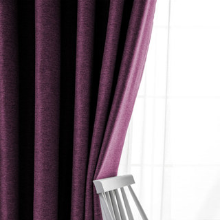 Pine Valley Purple Plum Blackout Curtain Drapes 2
