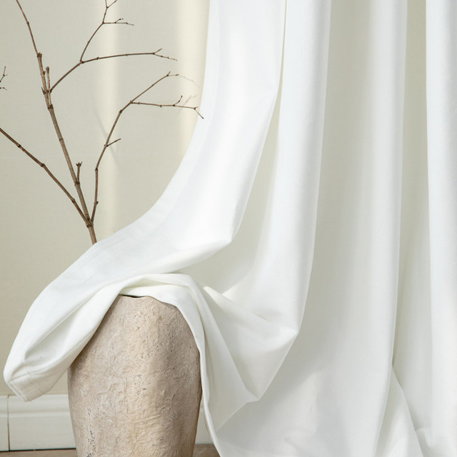 Premium Pearl White Velvet Curtain Drapes 1