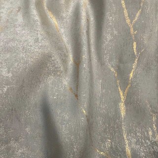 Gold Branches Luxury Jacquard Taupe Gray Curtain 4