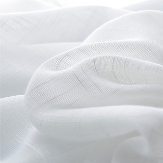 Cotton Club Pure Cotton White Semi Sheer Curtain 4