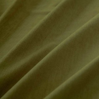 Exquisite Matte Luxury Olive Green Chenille Curtain Drapes 5