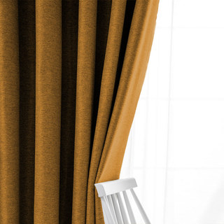 Pine Valley Terracotta Orange Blackout Curtain Drapes 3