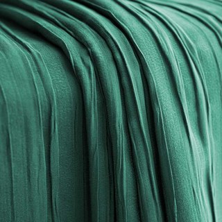 The Crush Dark Green Crushed Striped Blackout Curtain Drapes 6