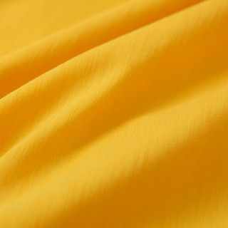 Tuscan Sun Bright Yellow Textured Translucent Lightweight Curtain