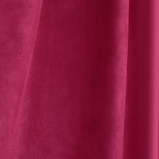 Velvety Faux Suede Magenta Hot Pink Curtain 7