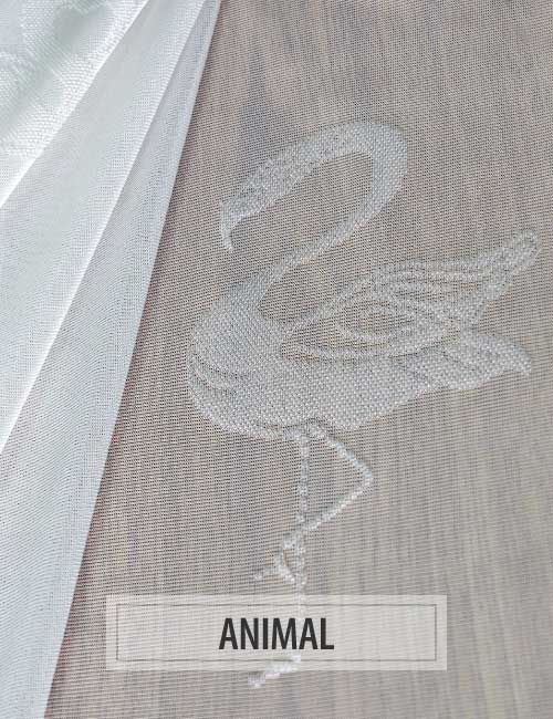 Animal Patterned Sheer Curtains