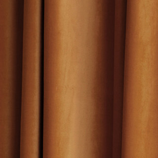 Microfibre Orange Velvet Curtains 2
