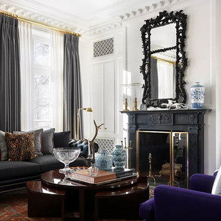 Fine Velvet Light Gray Curtain Drapes 2