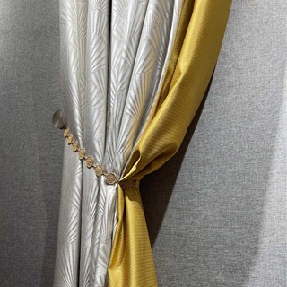 Oriental Fans Luxury Art Deco Jacquard Patterned Cream Curtain Drapes 3