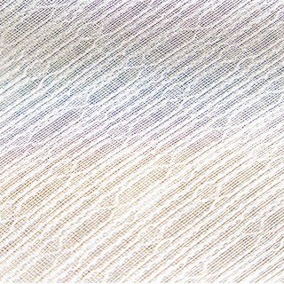 Chain Link Patterned Jacquard Ivory White Sheer Curtain 6