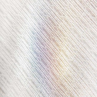Chain Link Patterned Jacquard Ivory White Sheer Curtain 5