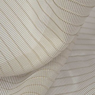 Tide Luxury Horizontal Striped Pastel Coffee Sheer Curtain 7
