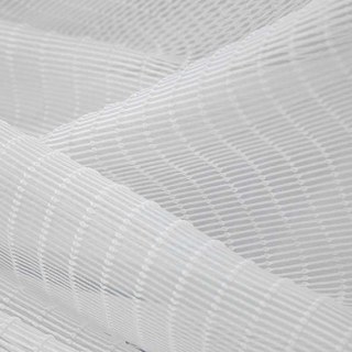 Tide Luxury Horizontal Striped White Sheer Curtain 11