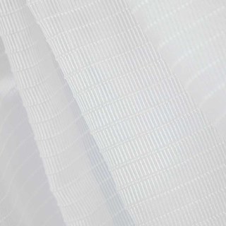 Tide Luxury Horizontal Striped White Sheer Curtain 8