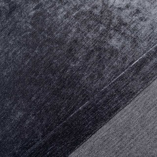 Luxury Charcoal Dark Gray Chenille Curtain Drapes 6