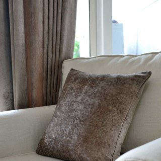 Luxury Chenille Brown Taupe Curtain 5