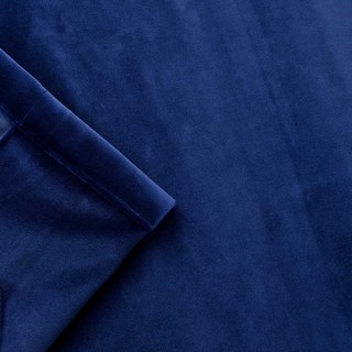 Microfiber Navy Blue Velvet Curtain Drapes 5
