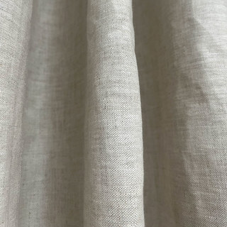 Shabby Chic Oatmeal Natural Color 100% Flax Linen Curtain 5
