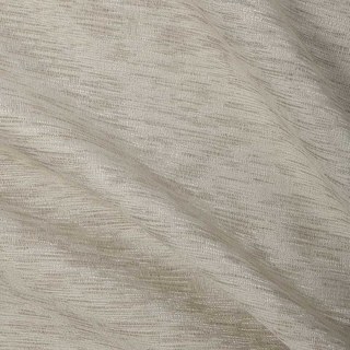 Silk Waterfall Subtle Textured Striped Shimmering Ivory Off White Curtain
