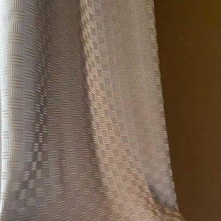 Twilight Luxury Jacquard Basketweave Silver Grey Curtain 3
