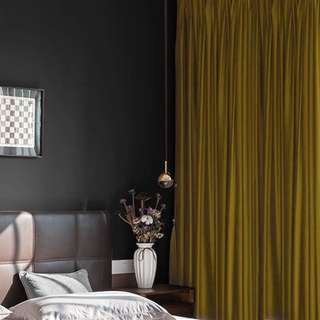 Fine Velvet Gold Curtain Drapes 3