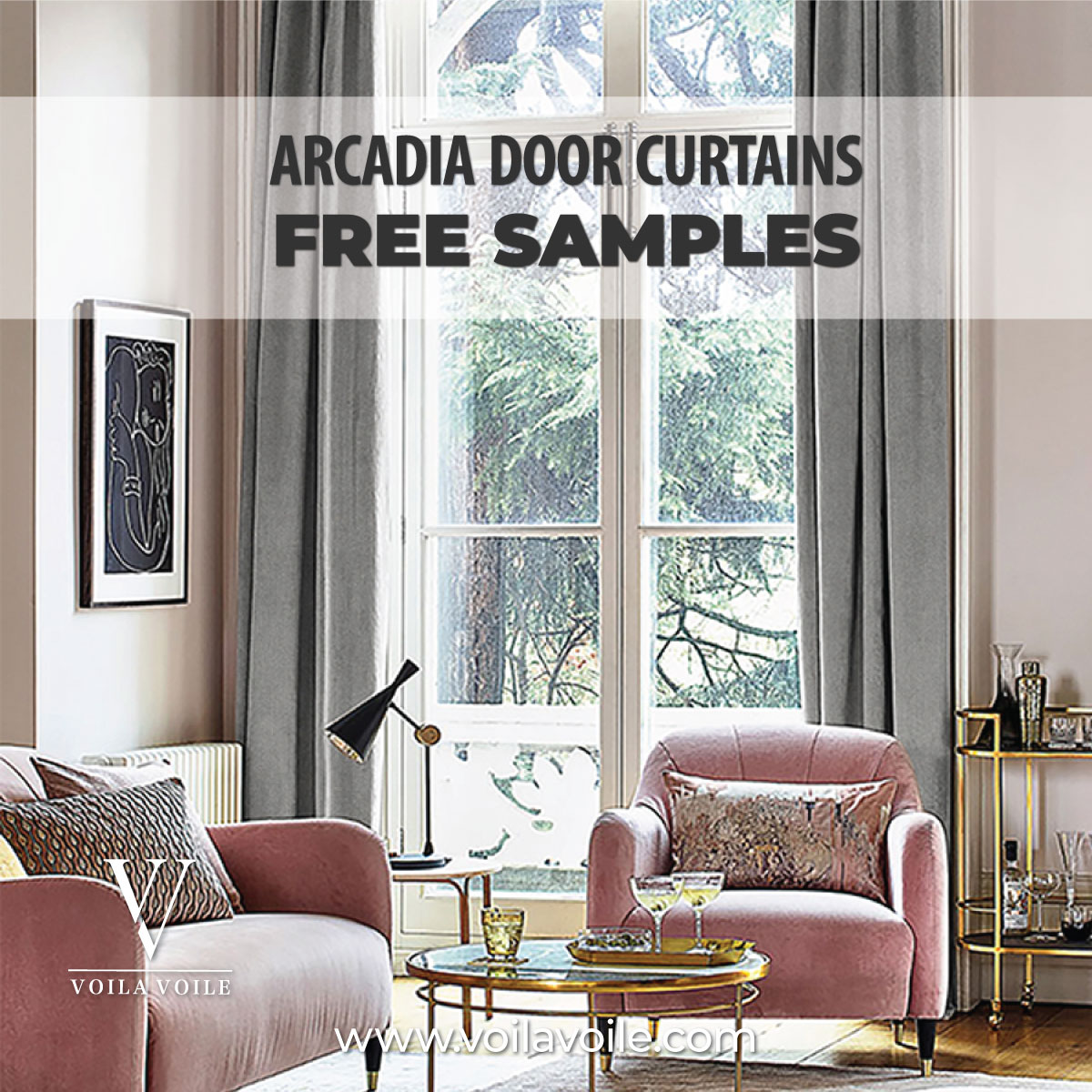 Arcadia Door Curtains