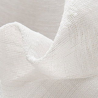 Daytime Textured Weaves Vanilla White Sheer Curtain 3