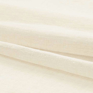 Daytime Textured Weaves Vanilla White Sheer Curtain 2