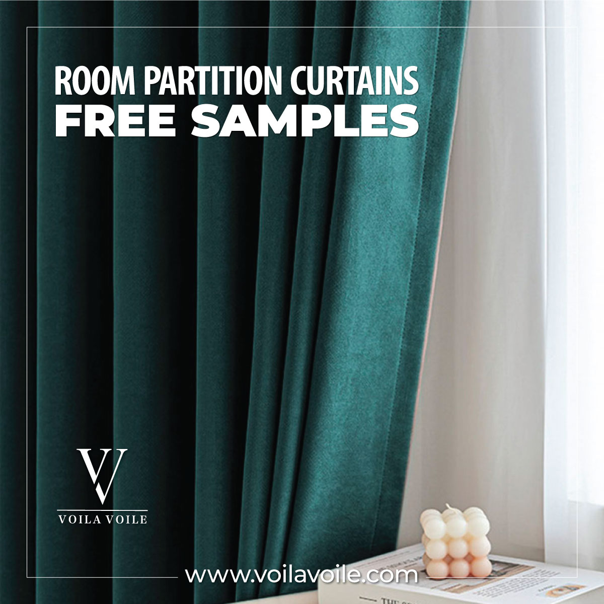 green room partition curtains