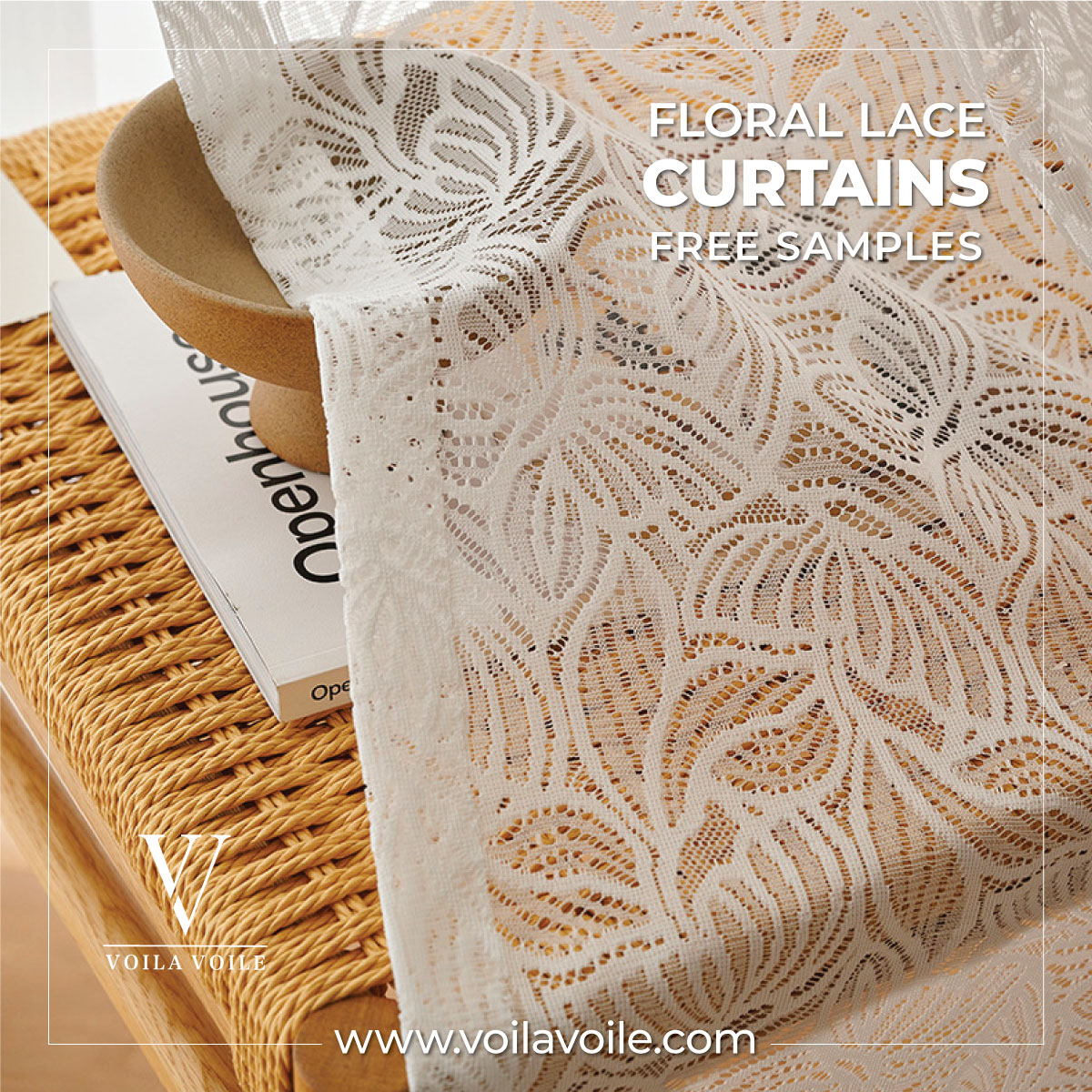 Floral Lace Curtains